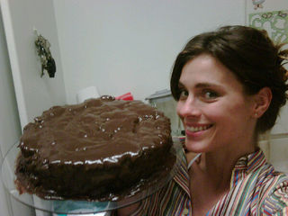 Carolina Dieckmann mostra seu bolo de aniversário