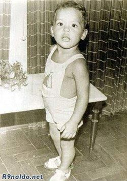 Ronaldo Nazário quando era criança