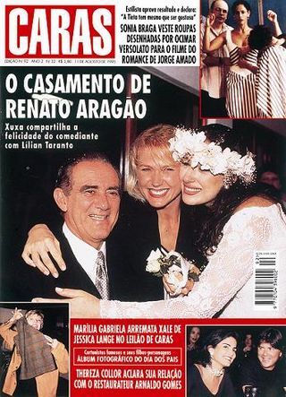 Renato Aragão, Lilian Aragão e Xuxa.