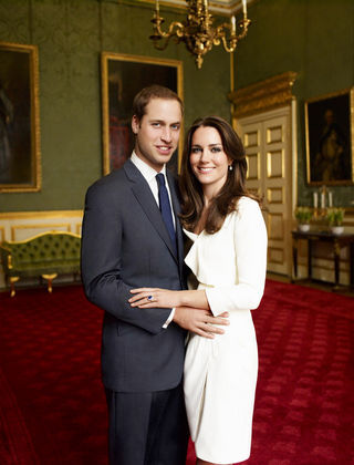 Príncipe William com a noiva Kate Middleton