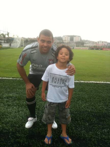Ronaldo e o filho Alex