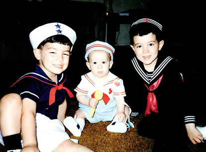 Joe, Nick e Kevin Jonas em 1993