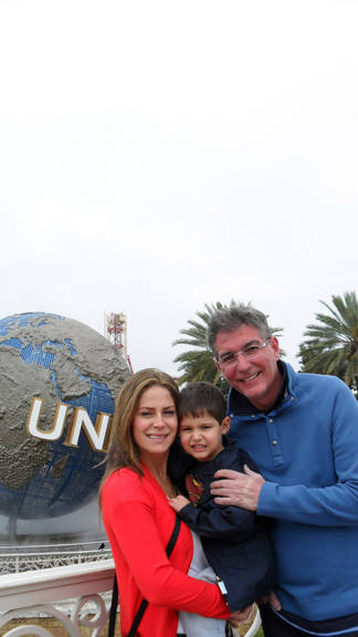 Gigi Monteiro e Carlos Lima Jr. com o filho Pedro