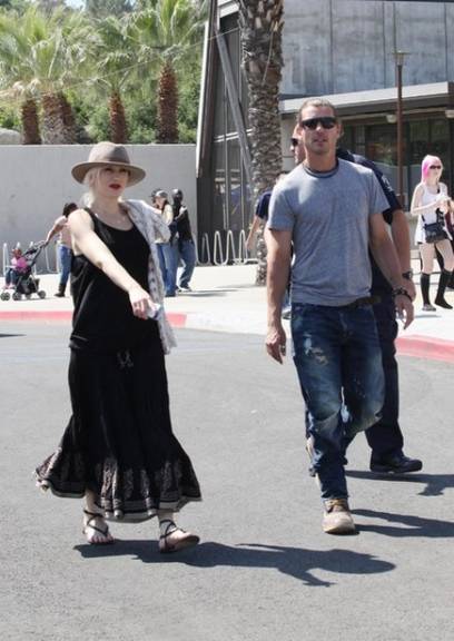 Gwen Stefani e o marido Gavin Rossdale