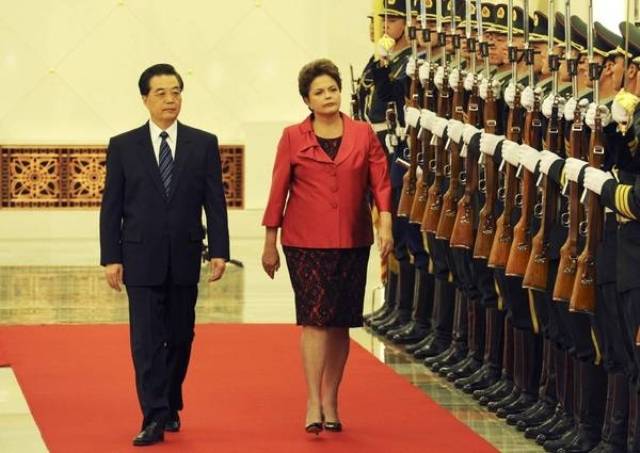 Hu Jintao e Dilma Rousseff