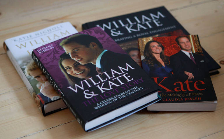 Livros comemoram o casamento de Príncipe William e Kate Middleton