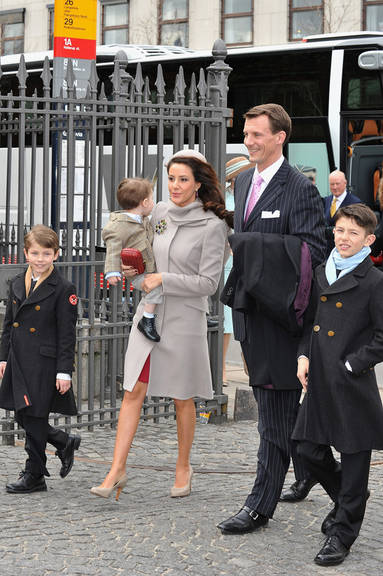 Princesa Marie e Príncipe Joachim com os filhos, Felix, Nikolai e Henrik