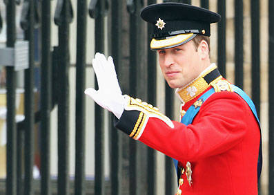 Príncipe William chega à Abadia de Westminster para o casamento com Kate Middleton