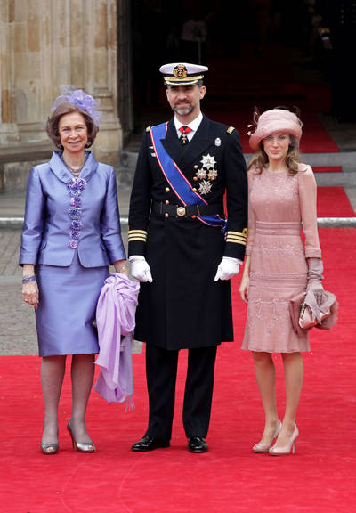 Rainha Sofia e princesa Letizia, da Espanha