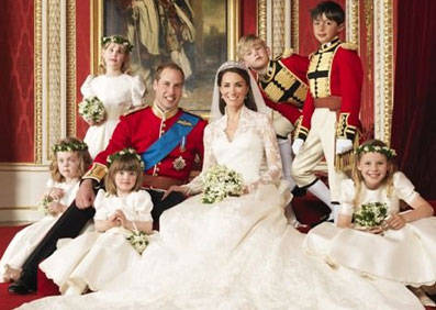 Foto oficial do casamento de William e Kate