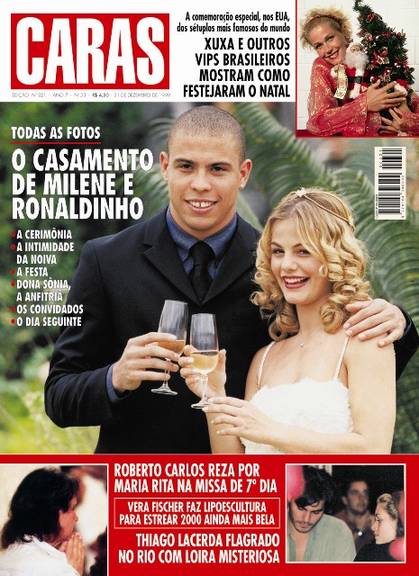 31/12/1999 - O casamento de Milene e Ronaldinho