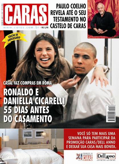 19/11/2004 - Ronaldo e Daniella Cicarelli 55 dias antes do casamento