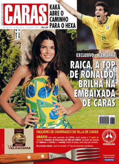 16/06/2006 - Raica, a top de Ronaldo, brilha na Embaixada de CARAS