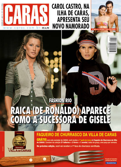 20/01/2006 - Raica (de Ronaldo) aparece como a sucessora de Gisele