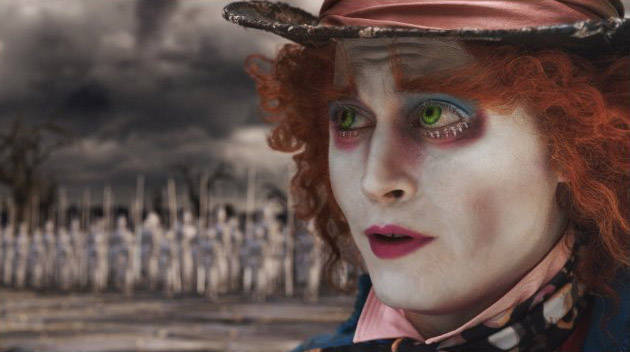 Johnny Depp como o Chapeleiro Maluco, de Alice no País das Maravilhas (2010)