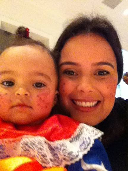 Luciele Di Camargo com a filha Maria Eduarda
