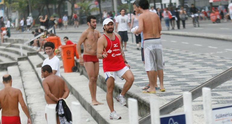 Thierry Figueira se exercita no Rio de Janeiro