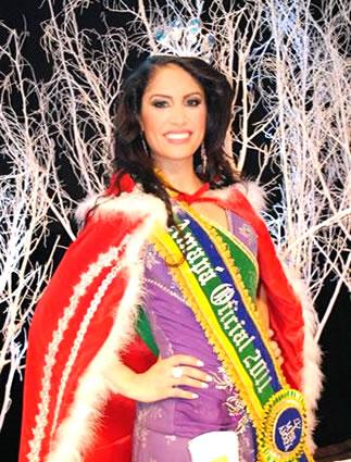 Josiene Lima, Miss Amapá 2011, é natural de Pracuúba e tem 20 anos