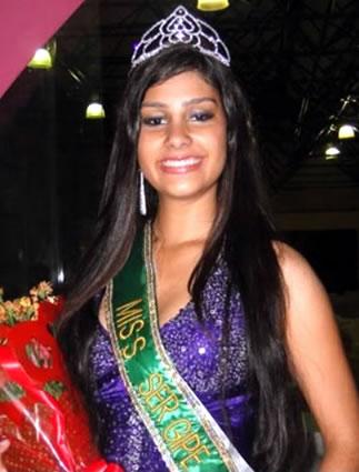 Danielle Paes, Miss Sergipe 2011, é natural de Aracaju e tem 18 anos