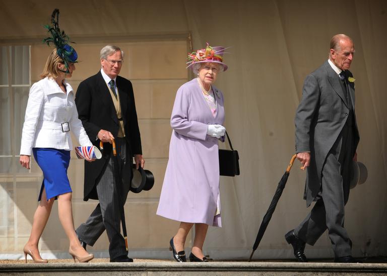 Rainha Elizabeth e Príncipe Philip com a Duquesa de Wessex e o Duque de Gloucester