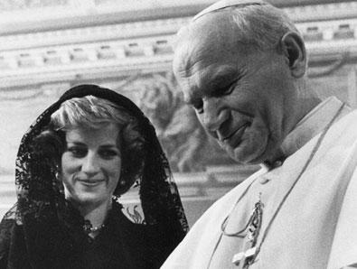 Diana e o Papa João Paulo II