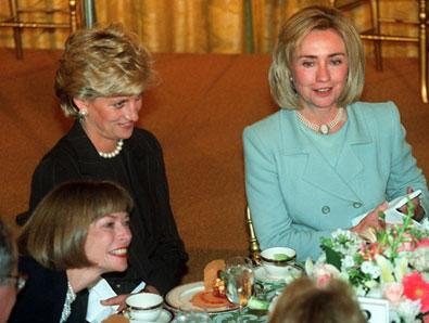Diana, Hillary Clinton e Anna Wintour