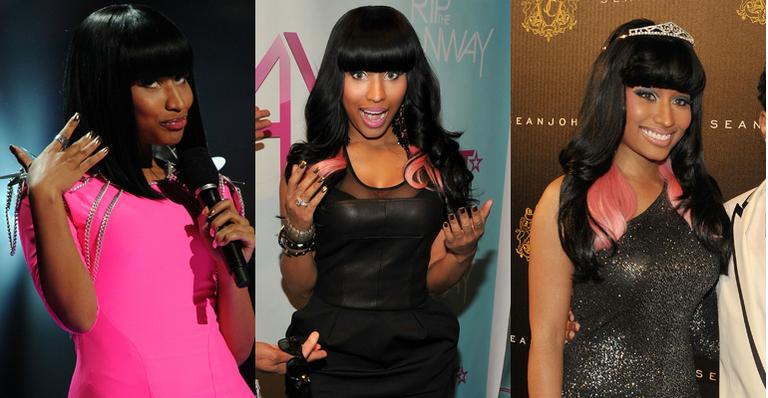 Durante uma época, Nicki Minaj sempre aparecia com a peruca preta