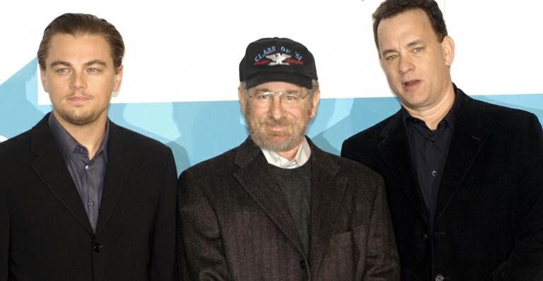 Leonardo DiCaprio, Tom Hanks e Steven Spielberg em 'Prenda-me se for capaz'