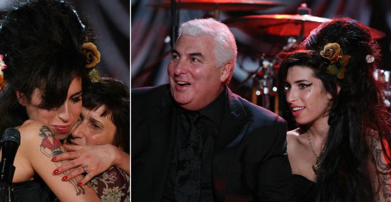 Amy Winehouse com seus pais
