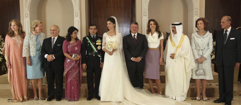 Príncipe Rashid bin El Hassan e a princesa Zeina