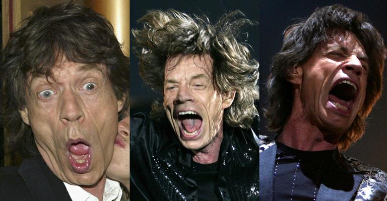 Mick Jagger Faz As Caretas Do Astro