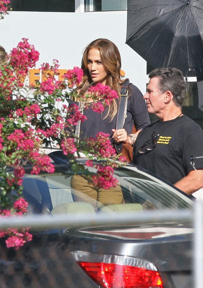 Jennifer Lopez em set de filmagem