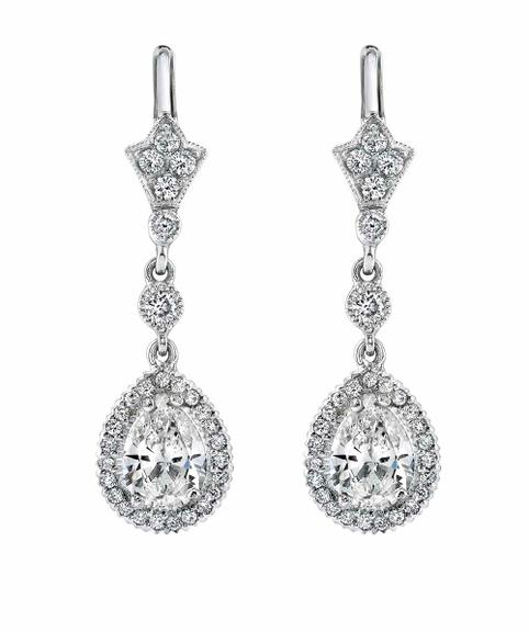 Diamantes: Brincos de platina e diamantes NEIL LANE [neillanejewelry.com] 