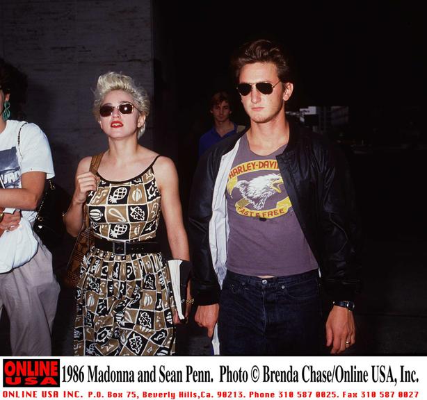 Madonna e Sean Penn em 1986