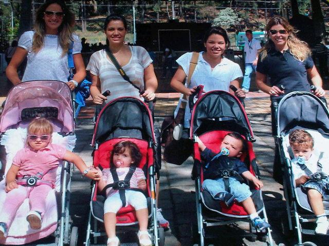 Ticiane Pinheiro e as mães dos amigos de Rafaella