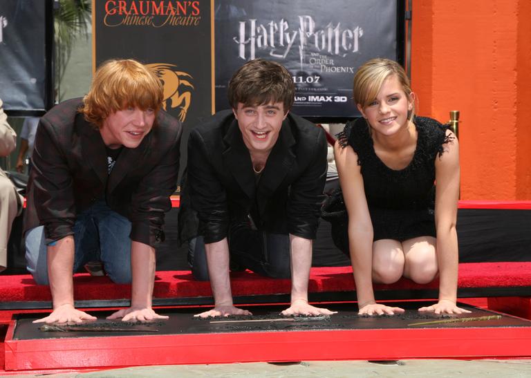 Rupert Grint, Daniel Radcliffe e Emma Watson
