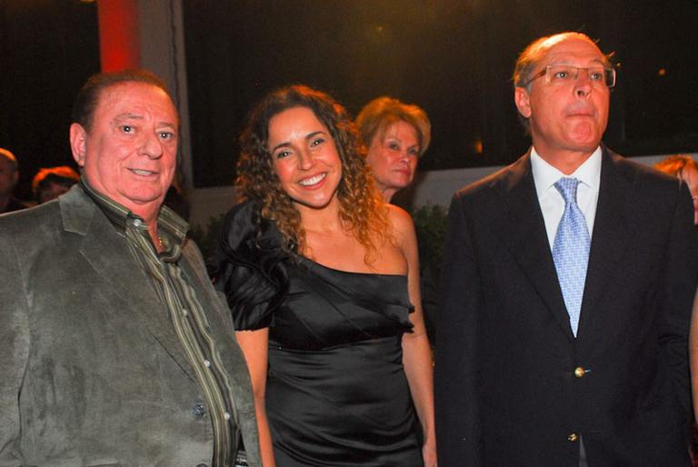 Raul Gil, Daniela Mercury e Geraldo Alckmin