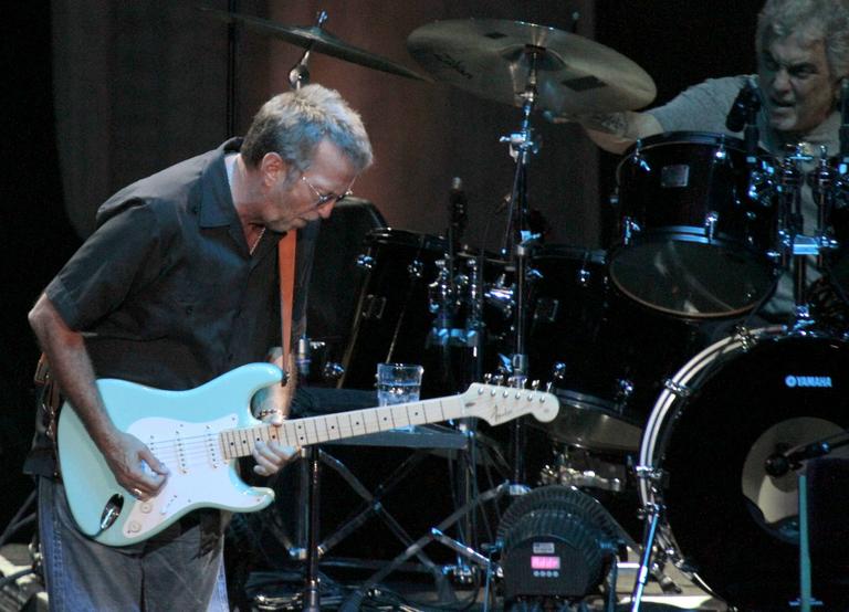Eric Clapton durante show no Rio de Janeiro