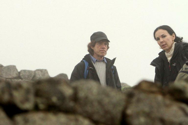 Mick Jagger e Lucas Jagger visitam Machu Picchu