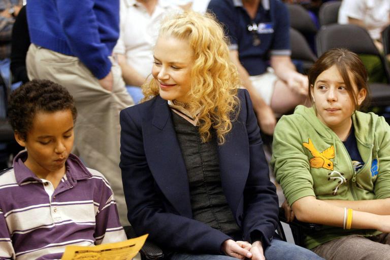 Nicole Kidman com os filhos Connor e Isabella