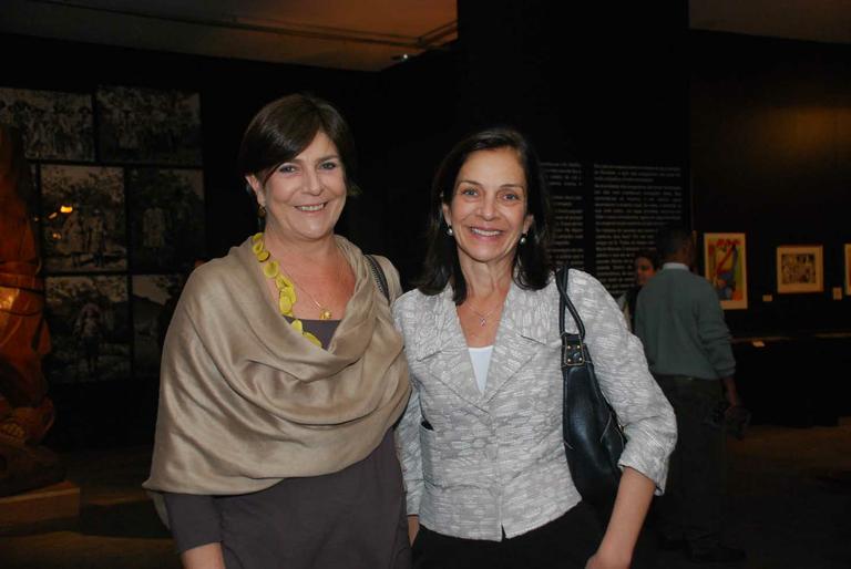 Regina Cavalcanti e Beatriz Novaes no Museu Afro Brasil