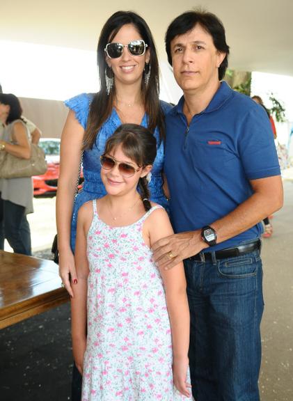 Patrícia e Tom Cavalcante com a filha Maria Antonia