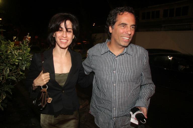 Fernanda Torres e o diretor Maurício Farias, marido de Andréa Beltrão