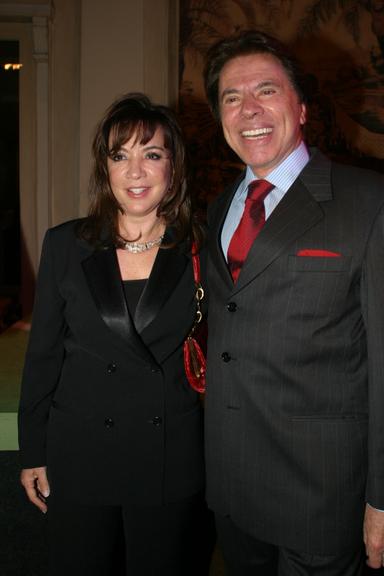 Silvio Santos e sua mulher, a autora Íris Abravanel