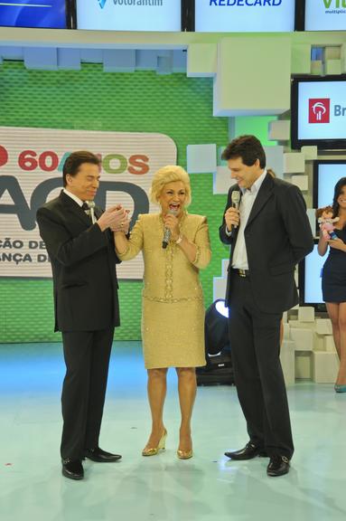 Silvio Santos, Hebe e Celso Portiolli