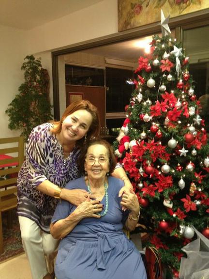 Claudia Jimenez e sua mãe, Mercedes