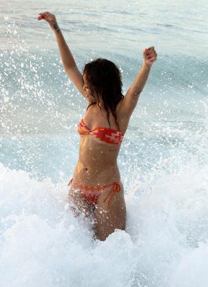 Rihanna curte férias em Barbados, no Caribe