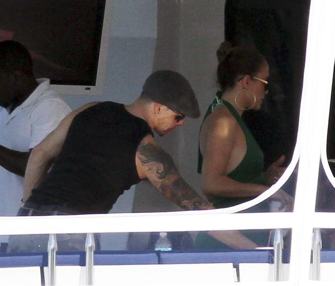 Jennifer Lopez e o namorado, Casper Smart, em Miami