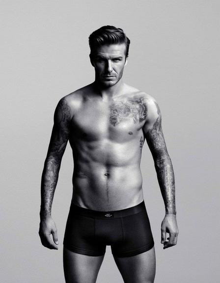 David Beckham faz ensaio para sua linha de roupas íntimas