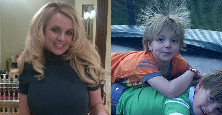 Britney Spears e seus filhos Jayden James e Sean Preston
